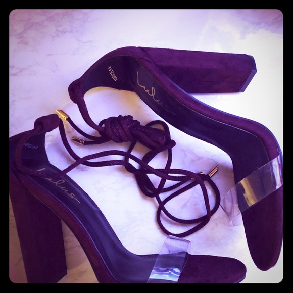 Lulus Maricela lace up block heel - Picture 3 of 6